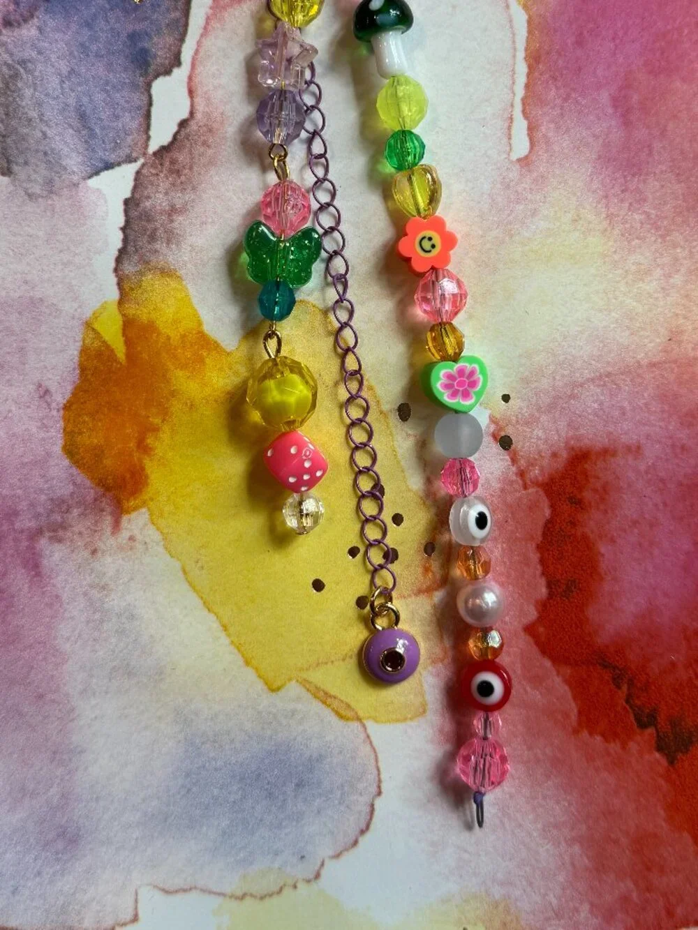 THE ARIES PURPLE MAGIC EYE BAG CHARM